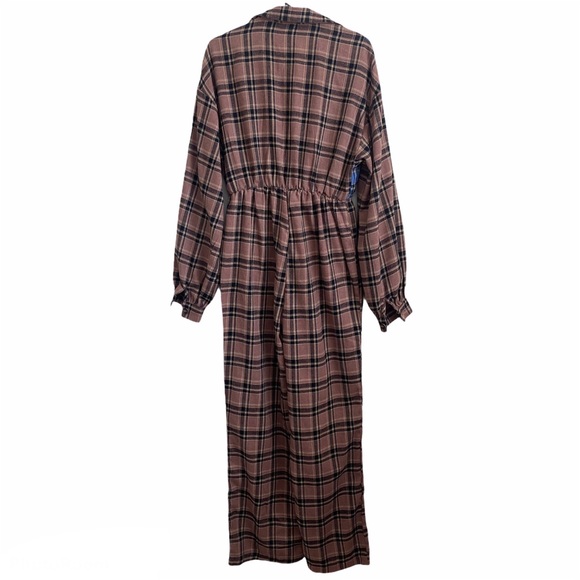 PrettyLittleThing Flannel Pajama Jumper Size 6 - Picture 4 of 12